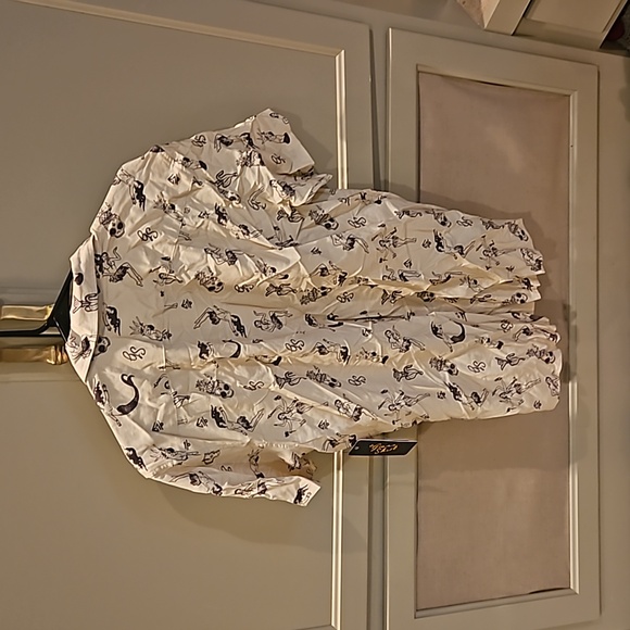 Mermaid print button down - Picture 3 of 3